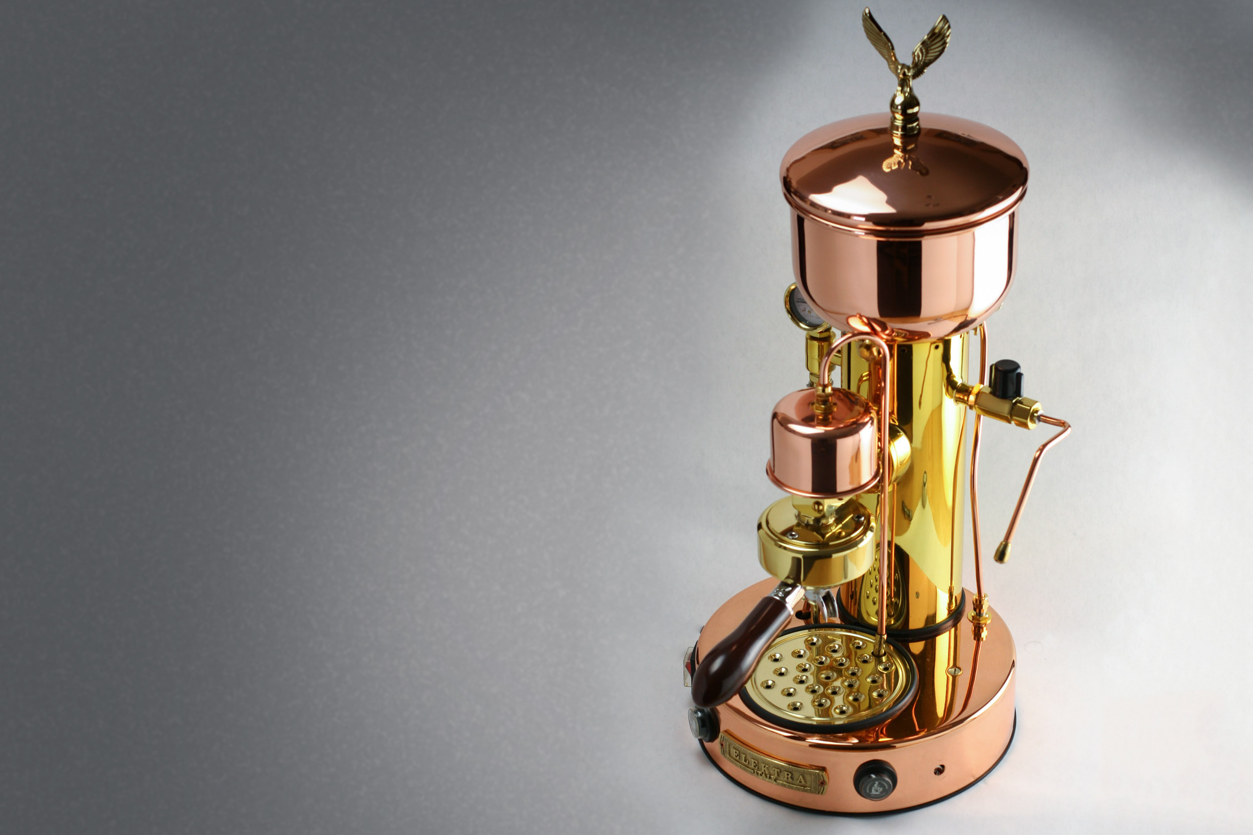 Elektra Micro Casa Lever Espresso Machine in Copper & Brass