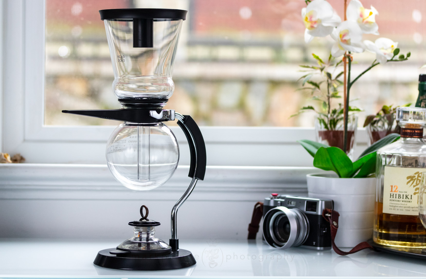 Japanese Style Siphon Coffee Maker Tea Siphon Pot Vacuum Coffeemaker Glass  Type Coffee Machine Filter 3Cup